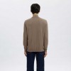 SELECTED HALF-ZIP KNITTED JUMPER TEAK