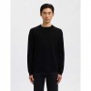 SELECTED SLHTELLER FN RELAXED CREW NECK NOOS BLACK SELECTED SLHTELLER FN RELAXED CREW NECK NOOS BLACK