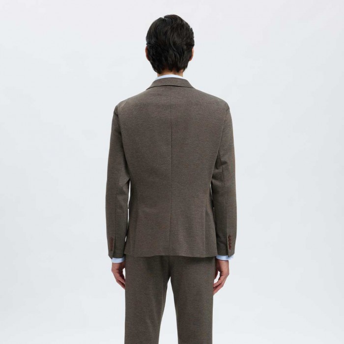 SELECTED SLHSLIM-AITOR JERSEY BLZ FLEX NOOS BROWN