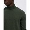 SELECTED LONG-SLEEVED ROLL NECK PULLOVER GREEN