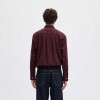 SELECTED SLMCOLE-JAY REG MELANGE LS SHIRT NOOS BORDO
