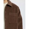 SELECTED SLMOTTO-KRIS CORD OVERSHIRT NOOS BROWN