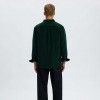 SELECTED  COTTON CORDUROY SHIRT DARK GREEN