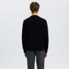 SELECTED SLMTORINO LS KNIT REG CREW NECK NOOS BLACK