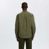 SELECTED SLMCOLE-JAY MELANGE REG LS SHIRT NOOS VETIVER