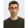 SELECTED SLMTORINO LS KNIT REG CREW NECK NOOS GREEN