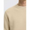 SELECTED SLMDANE LS KNIT REG STRUC CREW NECK NOOS OATMEAL