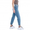 LEILA MOM FIT JEANS WOMEN STAFF BLUE