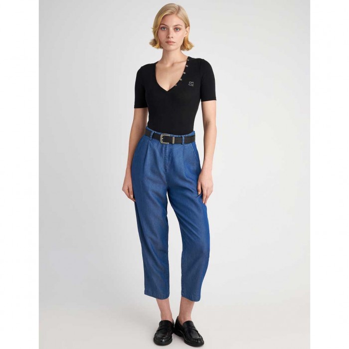 STAFF Marthi Denim Tencel Pant BLUE