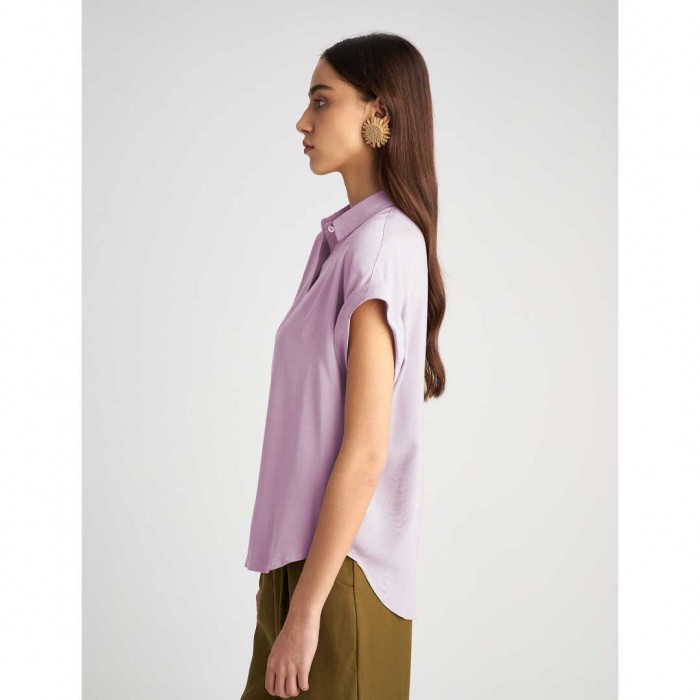 STAFF Lina Short Sleeve Shirt LILA