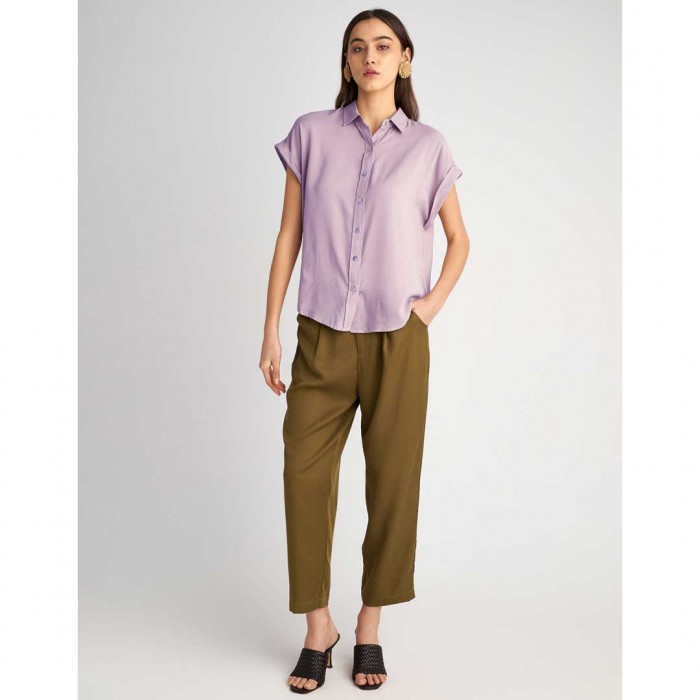 STAFF Lina Short Sleeve Shirt LILA
