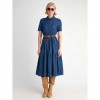 STAFF Zeta Denim Tencel Dress BLUE STAFF Zeta Denim Tencel Dress BLUE