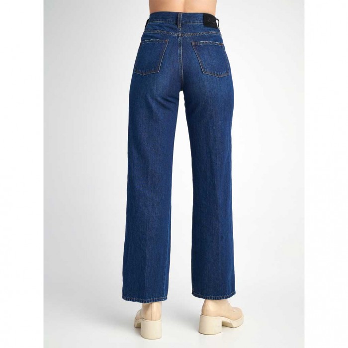 STAFF Zoe Wmn Pant-Wide Leg Fit BLUE