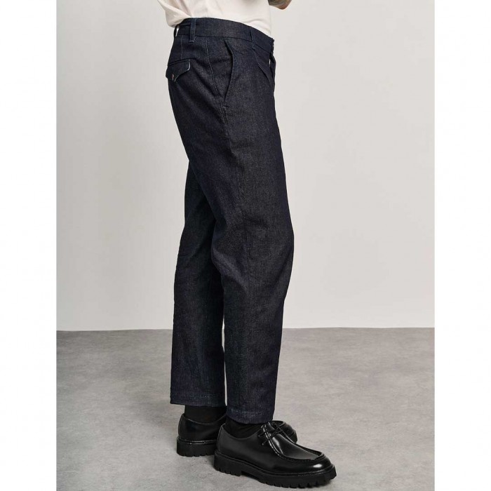 STAFF Trousers in Tapered Line Blue
