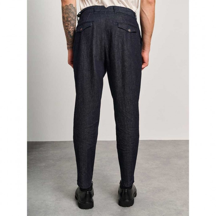 STAFF Trousers in Tapered Line Blue