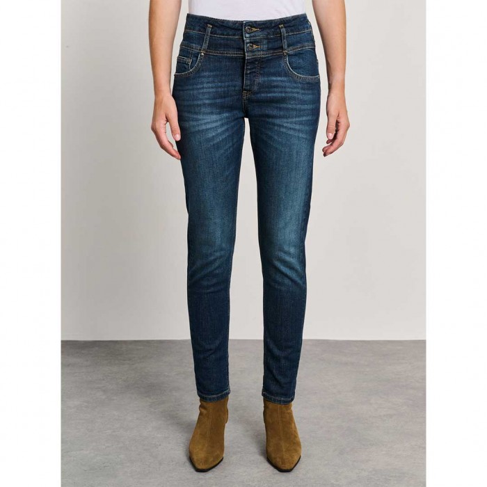 STAFF Irene Woman Pant-Boyfriend Fit BLUE