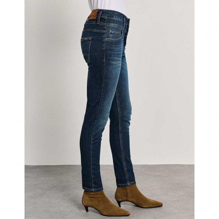 STAFF Irene Woman Pant-Boyfriend Fit BLUE