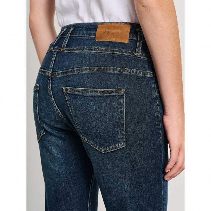 STAFF Irene Woman Pant-Boyfriend Fit BLUE