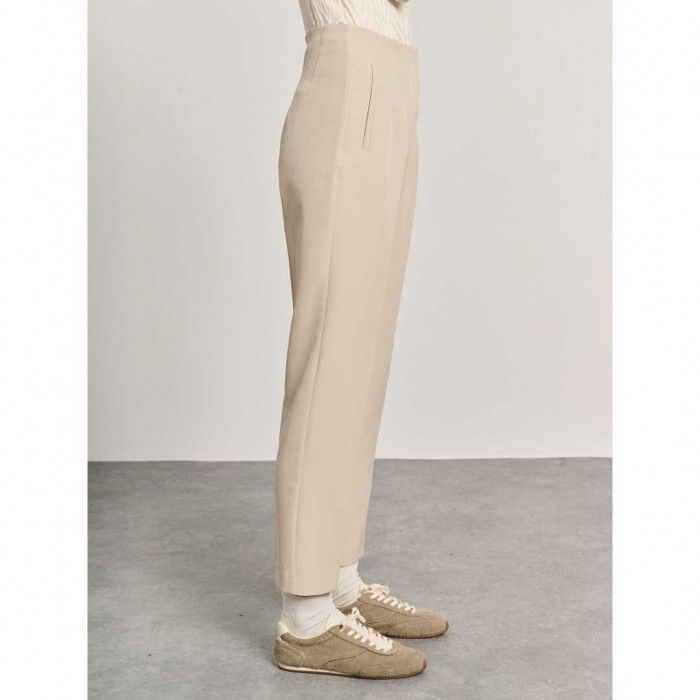 STAFF WOMAN PANT CROP BEIGE