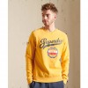 SUPERDRY Script Style College Crew Sweatshirt YELLOW