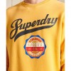 SUPERDRY Script Style College Crew Sweatshirt YELLOW