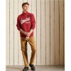 SUPERDRY Vintage Logo Source Crew Sweatshirt RED