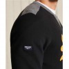 SUPERDRY Vintage Logo Colour Block Crew Sweatshirt BLACK