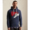 SUPERDRY VL SOURCE HOODIE NAVY MARL