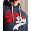 SUPERDRY VL SOURCE HOODIE NAVY MARL