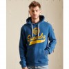 SUPERDRY Script Style Collegiate Hoodie BLUE