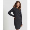 SUPERDRY Organic Cotton Essential Knitted Dress BLACK