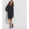 SUPERDRY Organic Cotton Essential Knitted Dress BLACK