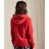 SUPERDRY Script Style College Hoodie RED