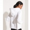 SUPERDRY Cooperate Logo Crop Hoodie WHITE