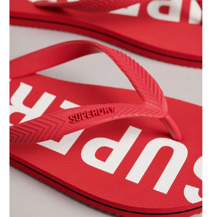 SUPERDRY M SDCD CODE ESSENTIAL FLIP FLOPS - MF310186A-OPI RED