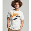 SUPERDRY Vintage Logo Interest T-Shirt WINTER WHITE