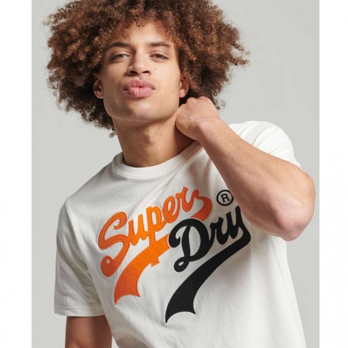 SUPERDRY Vintage Logo Interest T-Shirt WINTER WHITE