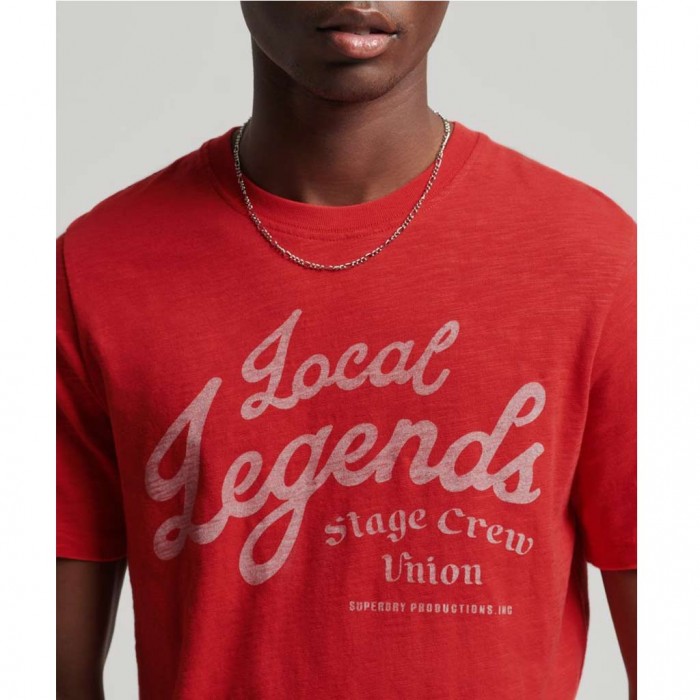 SUPERDRY Vintage Merch Store T-Shirt RED