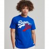 SUPERDRY Vintage Logo Interest T-Shirt VOLTAGE BLUE