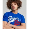 SUPERDRY Vintage Logo Interest T-Shirt VOLTAGE BLUE