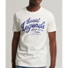 SUPERDRY Vintage Merch Store T-Shirt WHITE