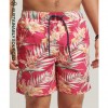 SUPERDRY Vintage Hawaiian Swim Shorts Paradise Pink