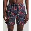 SUPERDRY M OVIN VINTAGE HAWAIIAN SWIMSHORTS NAVY