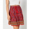 SUPERDRY W OVIN VINTAGE EMBELLISHED MINI SKIRT RED