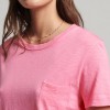 Superdry Γυναικεία κοντομάνικη μπλούζα Studios Pocket Tee PINK