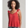 SUPERDRY TOP Κόκκινο Vintage Broderie Cami Top