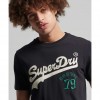 SUPERDRY Vintage Logo Interest T-Shirt BLACK