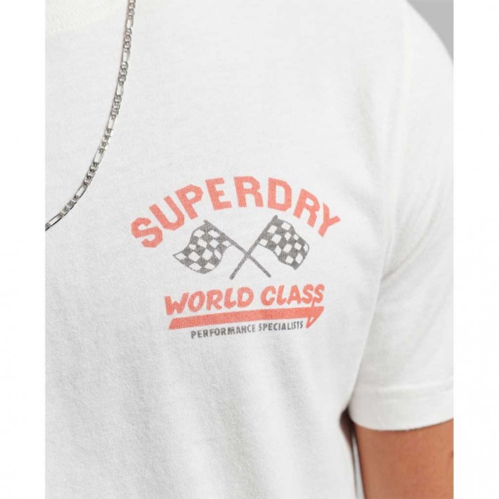 SUPERDRY M D1 OVIN VINTAGE INDUSTRIAL AUTO T-SHIRT WHITE