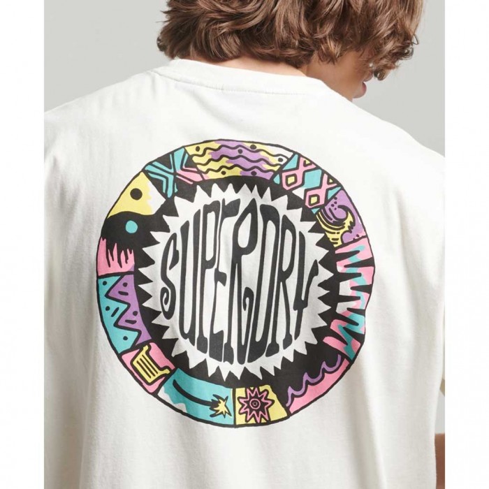 SUPERDRY Vintage Tribal Surf T-Shirt WHITE