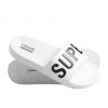 SUPERDRY M D4 SDRY CORE VEGAN POOL SLIDE WHITE